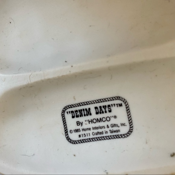 VTG 1985 Homco Home Interiors Denim Days Danny's Mom Bisque Figurine w/Tag 1511 - Picture 10 of 10